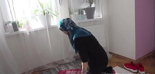  Muslim woman got the cock in her mouth instead of a prayer